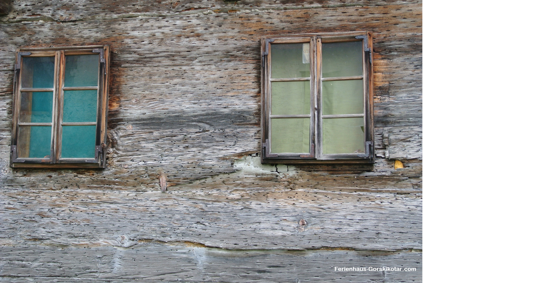 Fenster altes Holzhaus
